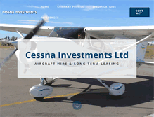 Tablet Screenshot of cessna.co.nz